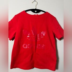 Adidas Bold Red Short Sleeve Tee